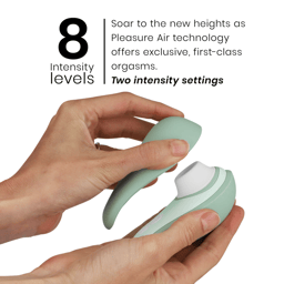 Verpackung des Womanizer Liberty 2 Druckwellenvibrators mit Produktabbildung