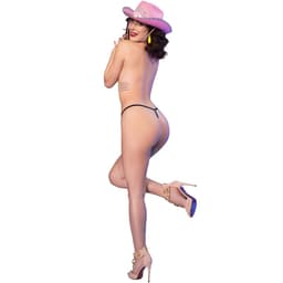 Chilirose Kiss Me Tanga in Schwarz mit Neonprint, Detail des Bundes