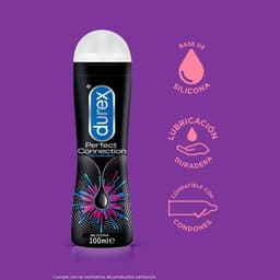 Durex Perfect Connection Gleitgel, Rückseite mit Produktinformationen