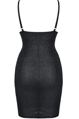 Demoniq Minikleid in Schwarz, Detailansicht der verstellbaren Träger