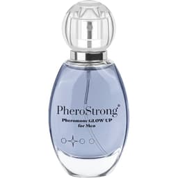 PheroStrong Glow Up for Men Flakon von der Seite mit Zerstäuber im Detail