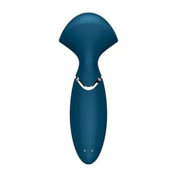 Satisfyer Mini Wand-er in der Hand gehalten, kompakte 16 cm im Größenvergleich