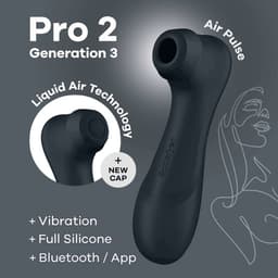 Satisfyer Pro 2 Generation 3 – App-gesteuerter Druckwellen-Vibrator – Schwarz, Ansicht 20