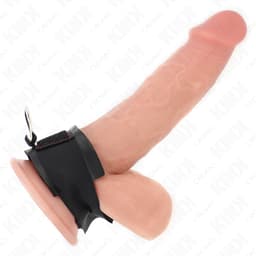 Kink Penisring von der Seite, weiche Polsterung und Klettfläche im Detail