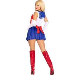 Leg Avenue Sexy Sailor Matrosen-Kostüm mit Faltenrock, Halbkörperansicht von vorne