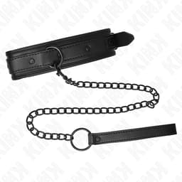 KINK Neopren-Bondage-Halsband Modell 2, Detailansicht der 78 cm langen Leine