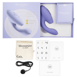 Womanizer Duo 2 – Druckwellenvibrator mit G-Punkt-Arm – Flieder, Ansicht 20