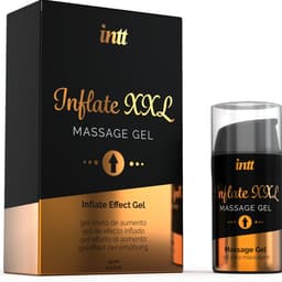 Intt For Him Intimgel, Flasche von der Seite mit Spenderkopf im Detail