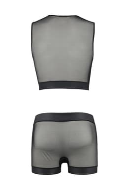 Passion William Herren-Dessous-Set in Nahaufnahme des Materials
