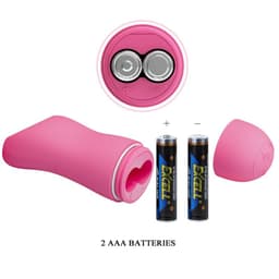 Batteriefach der Baile Wave Fuchsia Klemme geöffnet aus nächster Nähe fotografiert
