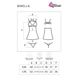 Livco Corsetti Binella Babydoll von hinten, Rückenpartie und Trägerverlauf