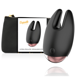 Coquette Chic Desire Klitoris-Vibrator Schwarz/Gold, Gesamtansicht