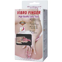 Baile Vibrofingerstimulator, Größenvergleich mit einer Münze