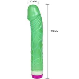 Baile Wellen des Vergnügens – Realistischer Vibrator, 23 cm – Grun, Ansicht 14