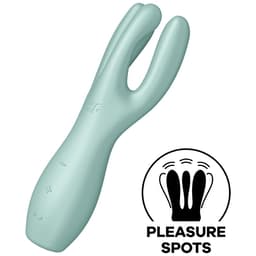 Satisfyer Threesome 3 mit flexiblen Armen im Detail, in natürlichem Licht fotografiert