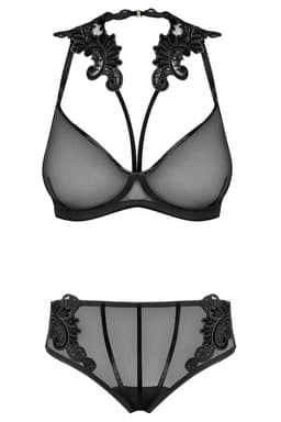 Petite Noir 171818 Dessous-Set in Schwarz, Gesamtansicht, Studioaufnahme in neutralem Hintergrund