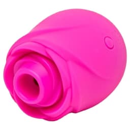 ROMP Rose rosenförmiger Klitoris-Druckwellenvibrator, Gesamtansicht des Toys im Rosen-Design