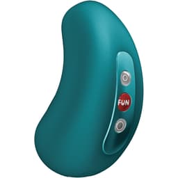 Fun Factory Cherie Doppel-Air-Pulse-Vibrator in Grün, Gesamtansicht