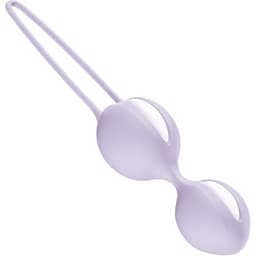 Fun Factory Smartballs Duo in der Hand gehalten zur Größeneinschätzung