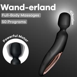 Satisfyer Wand-er Land XXL-Wand-Massager, magnetische Ladekontakte am Griffende