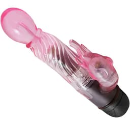 Baile Rabbit-Vibrator von der Seite, Hasenaufsatz im Detail, klar erkennbare Formgebung