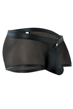 Cut4Men Trunk Shorts, Nahaufnahme des gummierten Logos