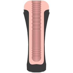 Vaginaförmiger Eingang des Jamyjob Pussy Masturbators im Detail