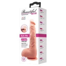 Baile Jason gebogener G-Punkt-Dildo mit Saugnapf im Größenvergleich mit 24 cm Gesamtlänge