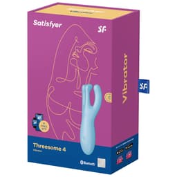 Satisfyer Threesome 4 mit USB-Ladekabel, zur besseren Einschätzung der Proportionen