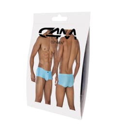Cut4Men Hipster-Slip aus Mikrofaser in Aquablau, am Körper getragen fotografiert