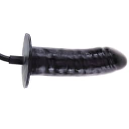 Baile Bigger Joy aufblasbarer Latex-Dildo von der Seite im Detail