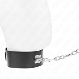 Kink Basismodell 0 Halsband mit Leine, Schnallenverschluss und Verstellbereich im Detail