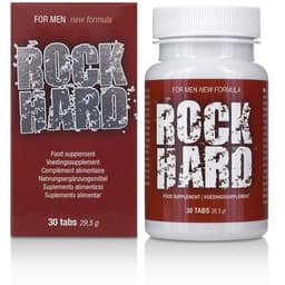 Cobeco Rock Hard Nahrungsergänzung, Packung von der Seite mit Angaben