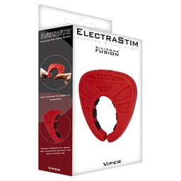 ElectraStim Viper Penisring von der Seite mit konturierter Form im Detail