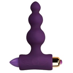 Rocks-Off Petite Bubbles Analvibrator in Lila, vollständige Produktansicht von vorne