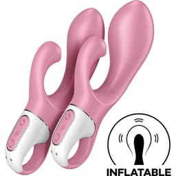 Satisfyer Air Pump Bunny 2 Rabbit-Vibrator in Rosa, Gesamtansicht