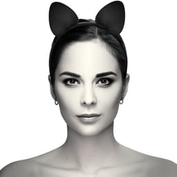 Coquette Chic Desire Katzenohren-Stirnband von der Seite, Form der Ohren im Detail