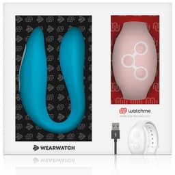Wearwatch WatchMe Vibrator Indigo/Pink, Detailansicht der Bedienelemente