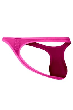 Cut4Men Micro Thong in Pink, Nahaufnahme des elastischen Materials