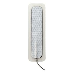 ElectraStim langes ElectraPad mit 1,5 x 7,6 cm und Anschluss im Detail