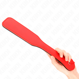 Kink Paddle Rot-Schwarz, Schlagfläche mit Motiv in der Detailaufnahme