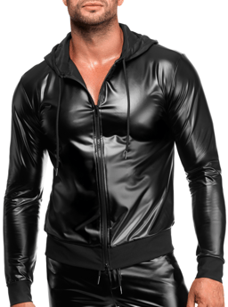 Noir Handmade Kapuzenjacke, Ansicht der Kapuze im Detail
