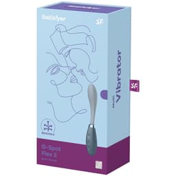 Satisfyer G-Spot Flex 3 mit Bedienelementen in Nahaufnahme, in scharfer Detailaufnahme