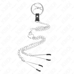 Nippelklemmen des Kink Sets Modell 2 in Nahaufnahme mit Rändelschraube