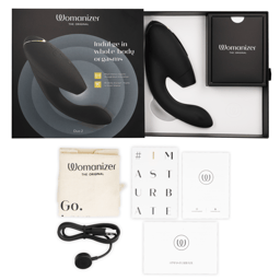 Womanizer Duo 2 – Druckwellenvibrator mit G-Punkt-Arm – Schwarz, Ansicht 27
