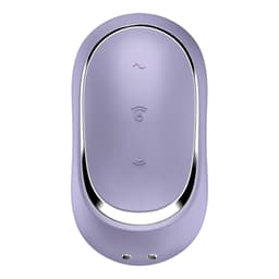 Satisfyer Pro To Go 2 Klitoris-Stimulator aus Silikon und ABS von hinten mit glatter Rückseite gezeigt