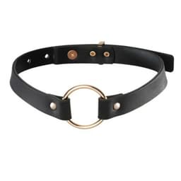Bijoux Indiscrets Maze Choker-Halskette in Schwarz, Gesamtansicht