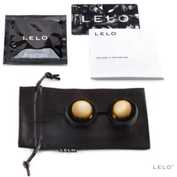Verpackung der Lelo Luna Beads 20K Gold Vaginalkugeln, Produktbox