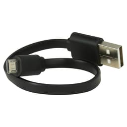 ElectraStim Kix Stimulator beim Laden mit angeschlossenem USB-Ladekabel