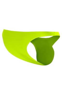 Cut4Men Capri-Slip aus Mikrofaser in Gelb, seitliche Ansicht im Ganzen